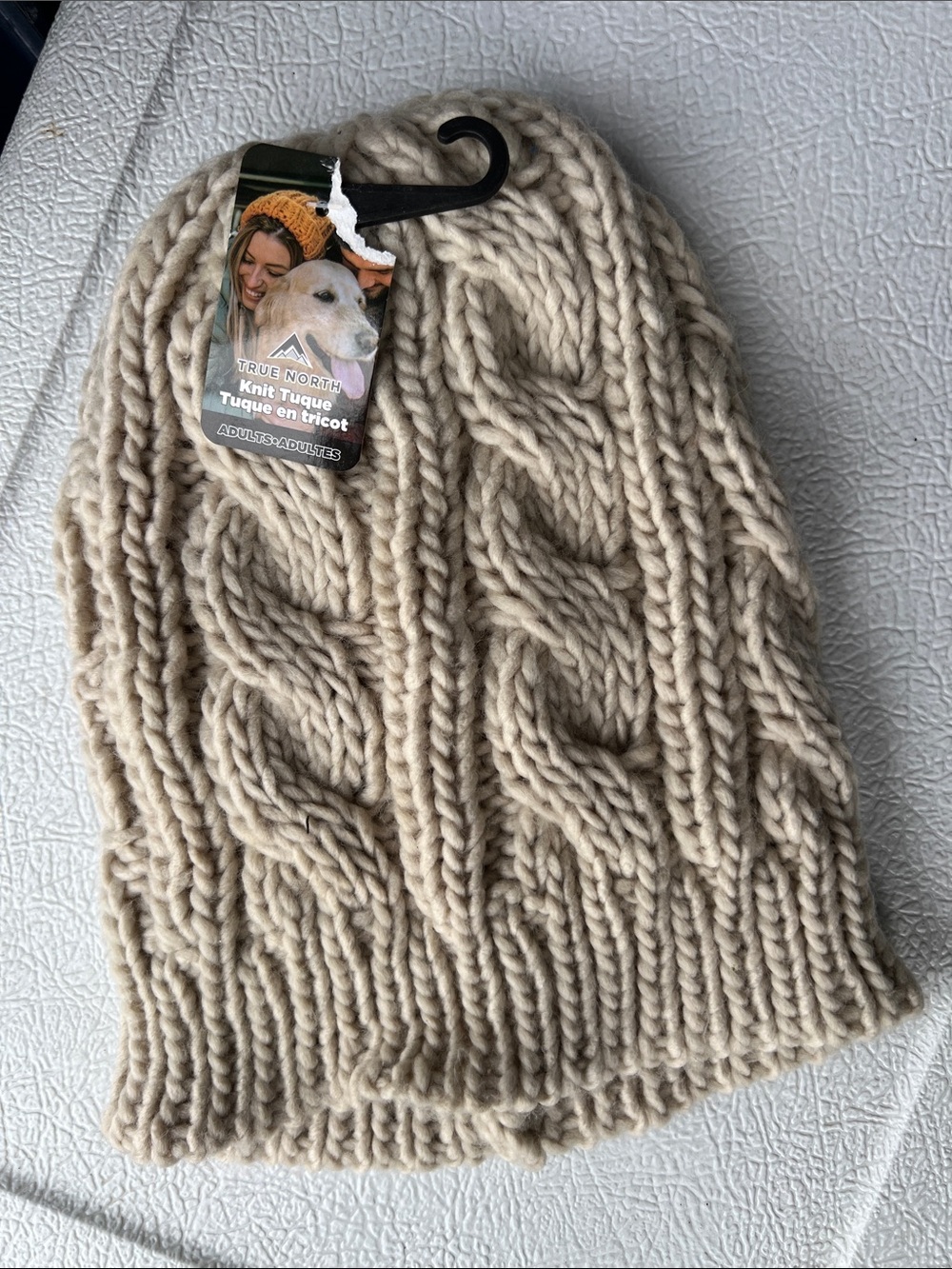 Cozy Cable Knit Beanie in Cream